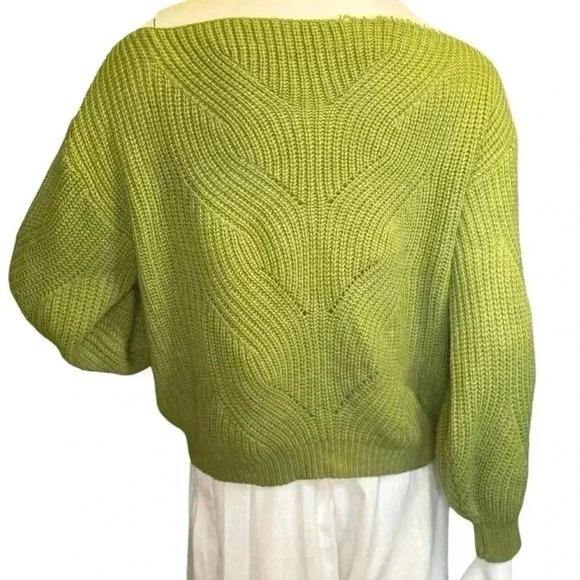 Chic Open Work Long Sleeve Knit Top. - Picture 3 of 13